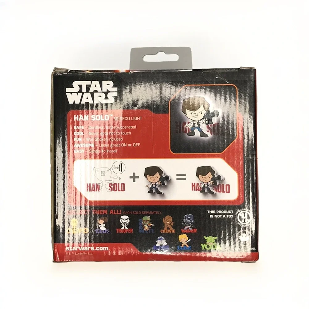 Official Star Wars Han Solo 3D FX‎ Deco Mini LED Night Light New